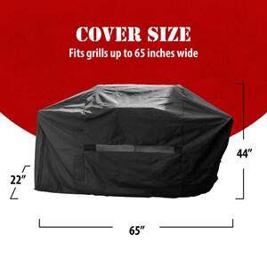 Grill Pro Pro Series Heavy Duty All Weather 65" Gas BBQ Cover 50265 New 