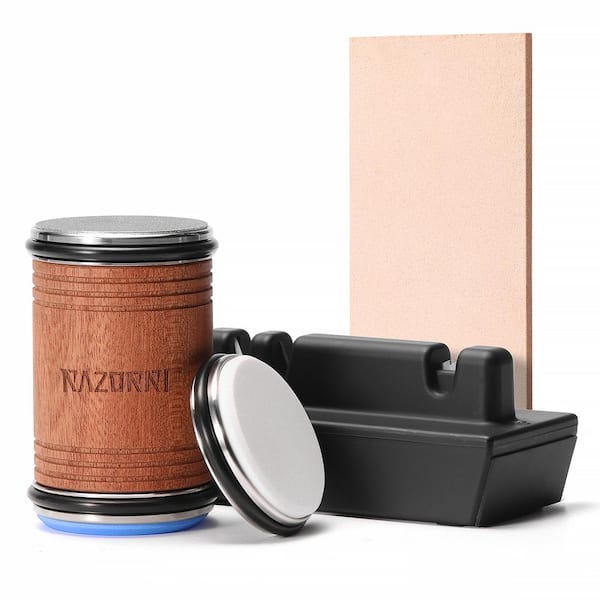Knife Sharpener Kit Multiple Grit Stones Discs #400 Diamond #3000 Whetstone #6000 Ceramic 15°and 20° Magnetic Angle Base
