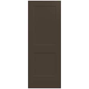 32 in. x 80 in. Monroe Dark Chocolate Painted Smooth Solid Core Molded Composite MDF Interior Door Slab