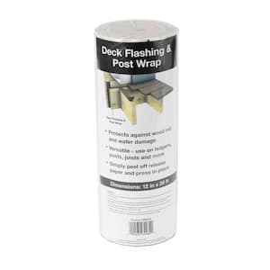 12 in. x 20 ft. Roll Butyl Deck Flashing and Post Wrap (6-Pack)