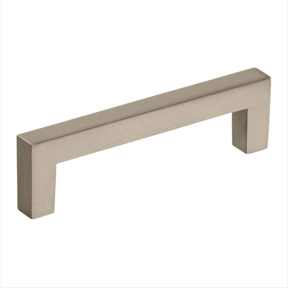 Monument 3-3/4 in. (96mm) Center-to-Center Modern Satin Nickel Bar Cabinet Pull price history on PriceWatchPro