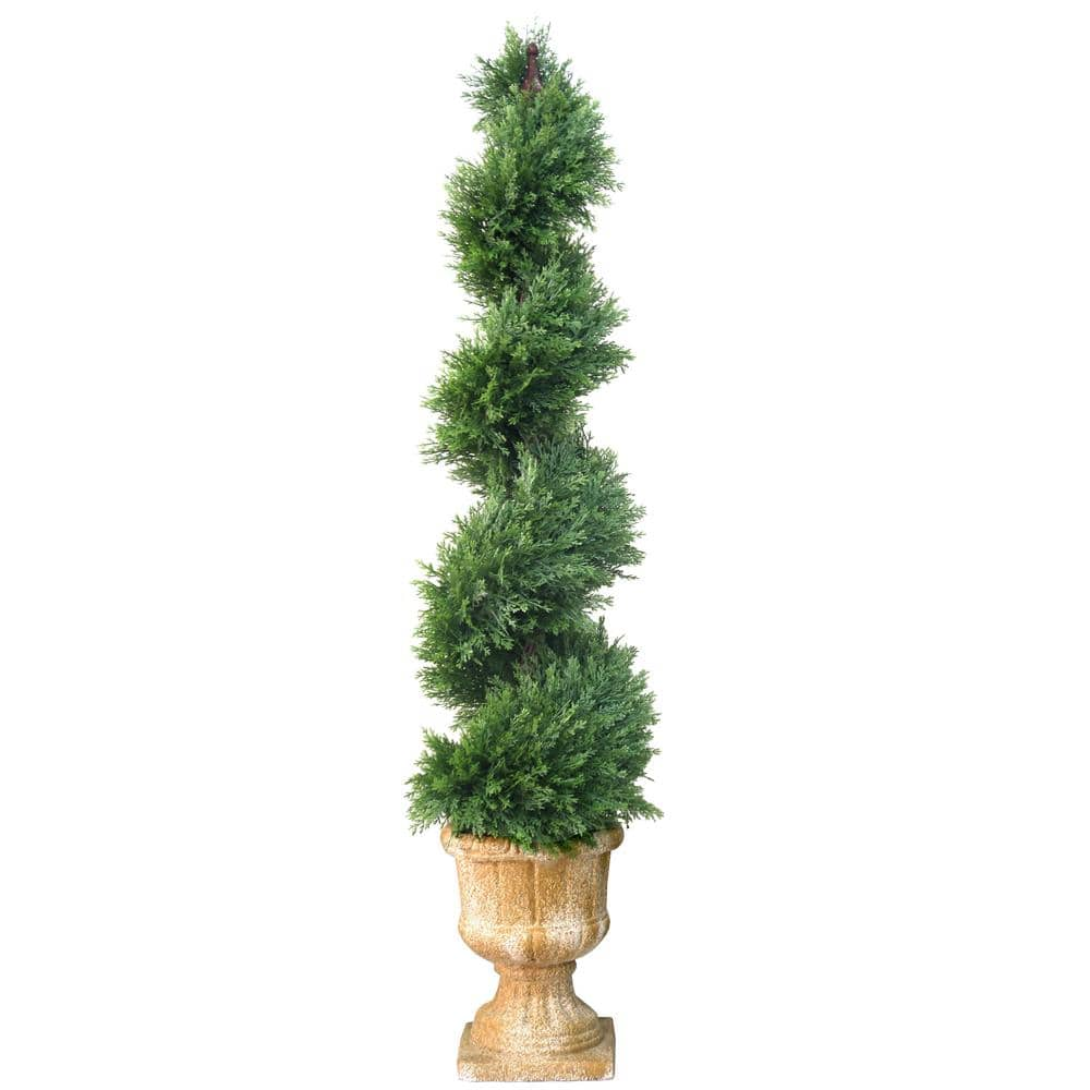 National Tree Company 54 in. Artificial Juniper Slim Spiral