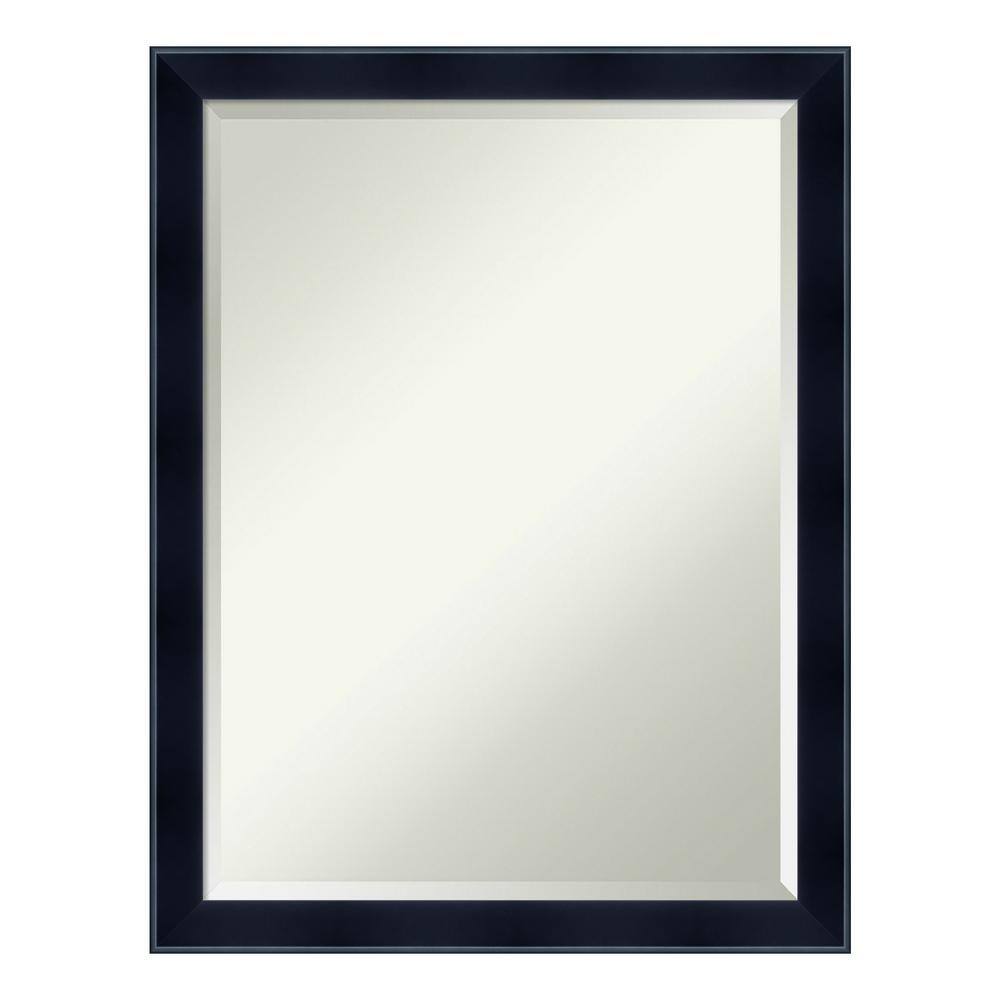 Madison Black 20.5 in. x 26.5 in. Beveled Rectangle Wood Framed Bathroom Wa