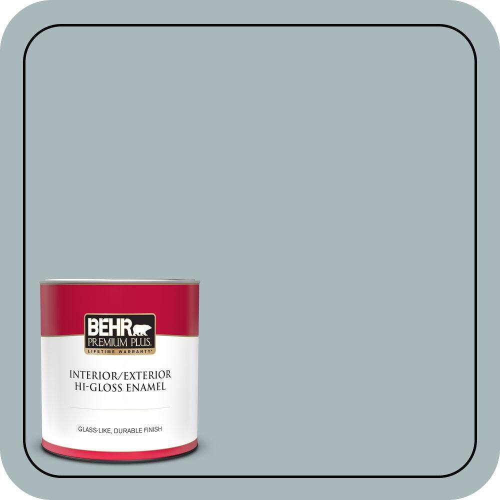 1 qt. #N470-3 Half Sea Fog Hi-Gloss Enamel Interior/Exterior Paint & Primer price history on PriceWatchPro