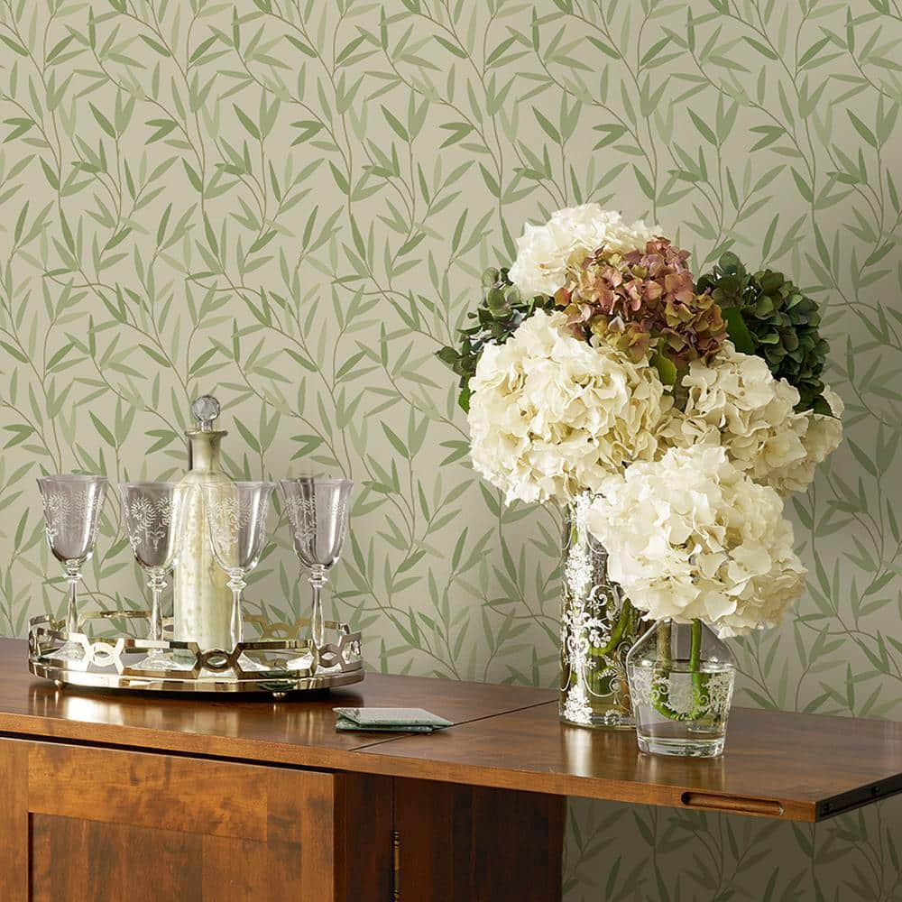 Laura Ashley Willow Leaf Hedgerow Off-White Wallpaper Roll