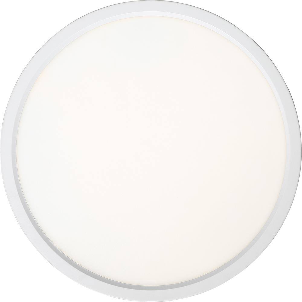 Fresco White Glass LED Indoor/Outdoor Flush Mount Light