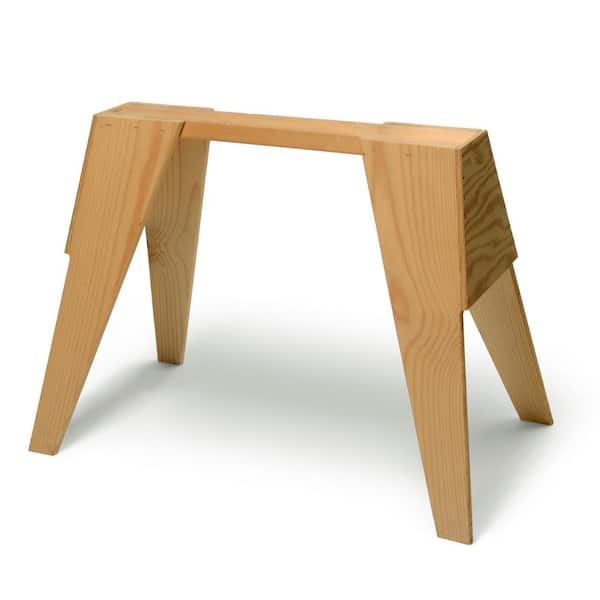Unbranded 29 in. Wooden Pine Sawhorse Kit