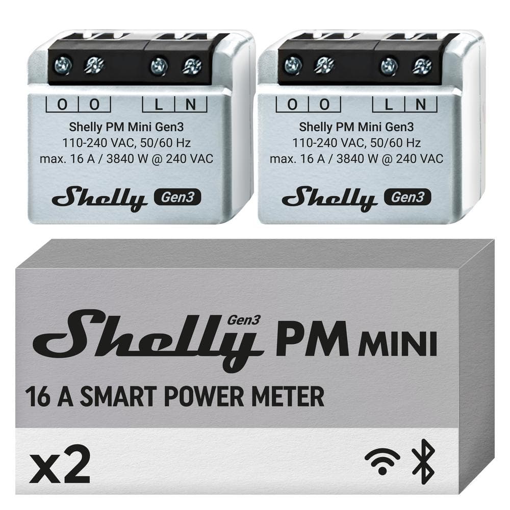 Shelly Pm Mini Gen Wifi And Bluetooth Smart Power Meter Channel