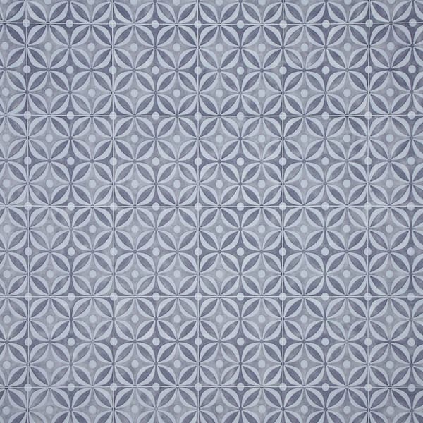 TrafficMaster Take Home Sample - Steele Blue Residential Vinyl Sheet Flooring