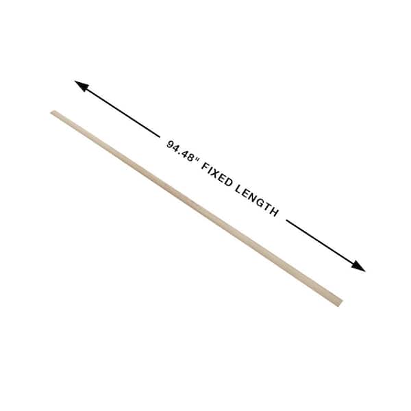 Hickory Mapleton 0.275 in. T x 1.85 in. W x 94.48 in. L Vinyl 3-in-1 Molding