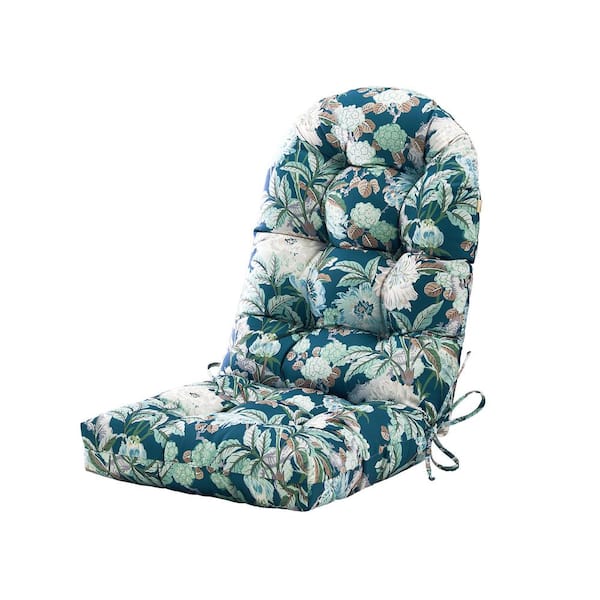 BLISSWALK 48 in. x 21 in. x 4 in. Outdoor Patio Chair Cushion for Adirondack High Back Tufted Seat Chair Cushion in Floral