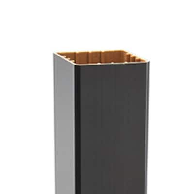 4 in. x 4 in. x 48 in. Charcoal Black Composite Post Sleeve