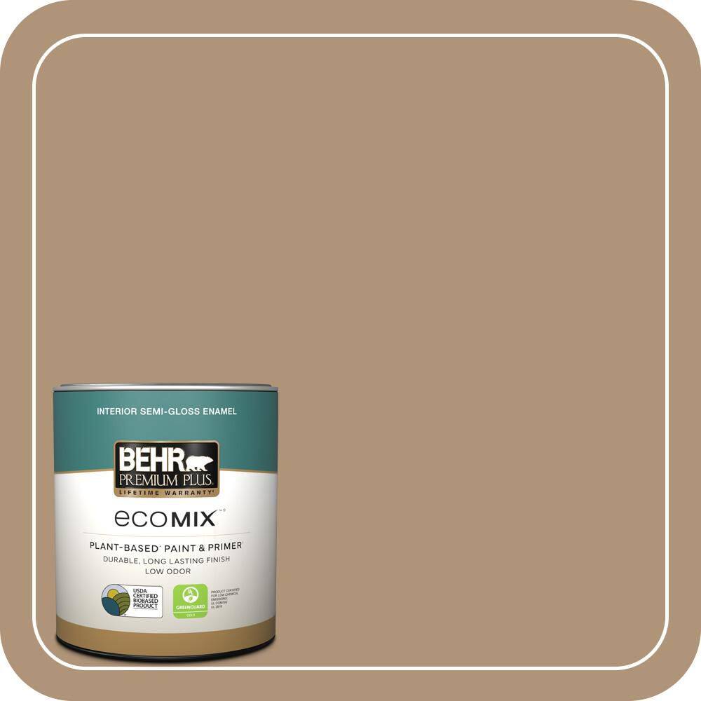 1 qt. Home Decorators #HDC-NT-22 Nomadic Semi-Gloss Enamel EcoMix Plant-Based Interior Paint & Primer price history on PriceWatchPro