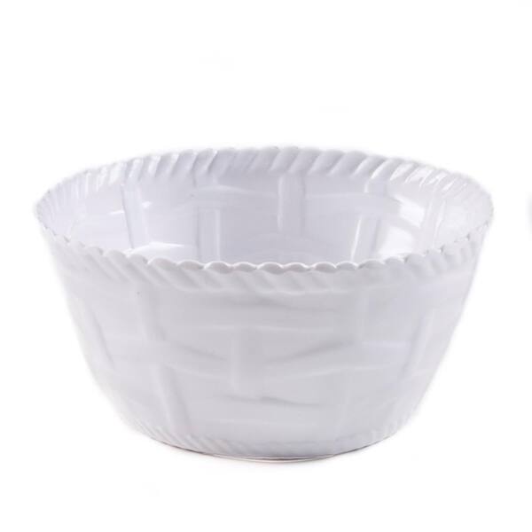 Encore Woven White Cereal Bowl (Set of 4)