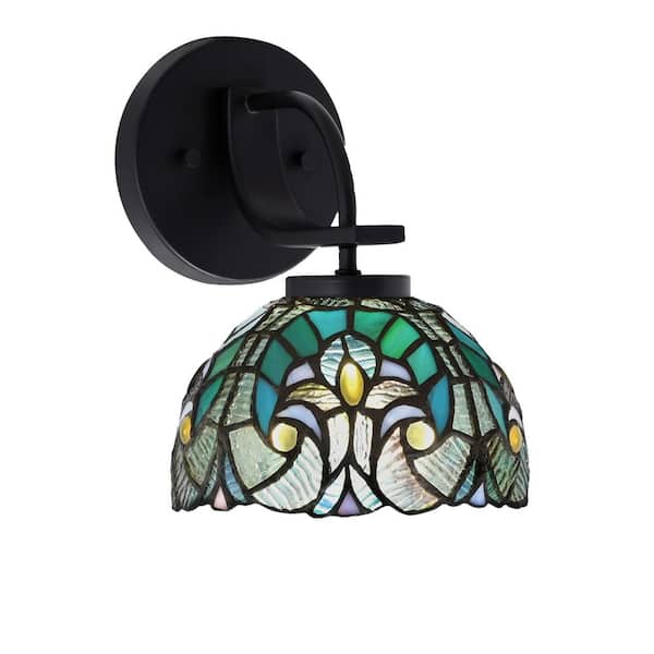 Unbranded Olympia 1-Light Matte Black Wall Sconce