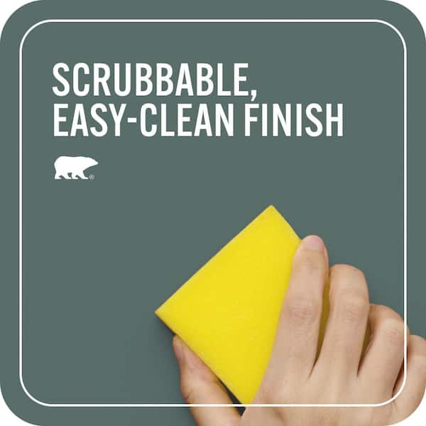 1 gal. #PPU14-18 Laguna Blue One-Coat Hide Satin Enamel Interior Paint & Primer