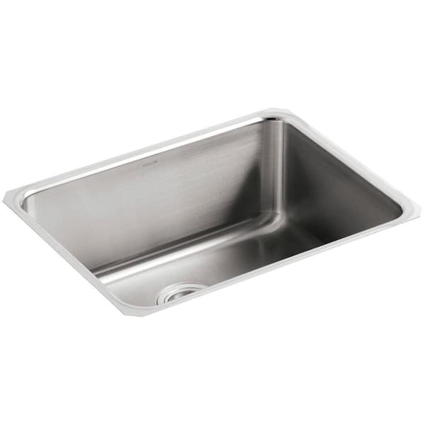 KOHLER Undertone Undermount Stainless Steel 23 in. Single Bowl Kitchen Sink