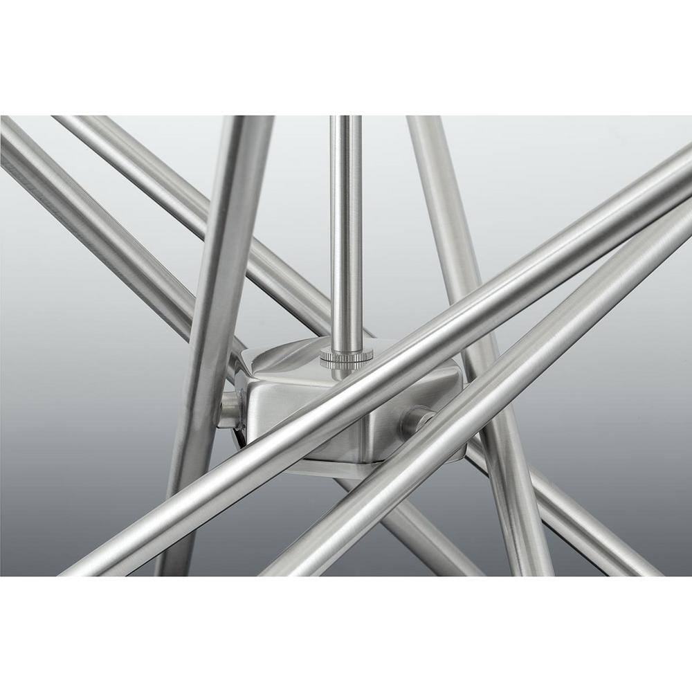Astra 8-Light Mid-Century Modern Sputnik Chandelier in Brushed Nickel