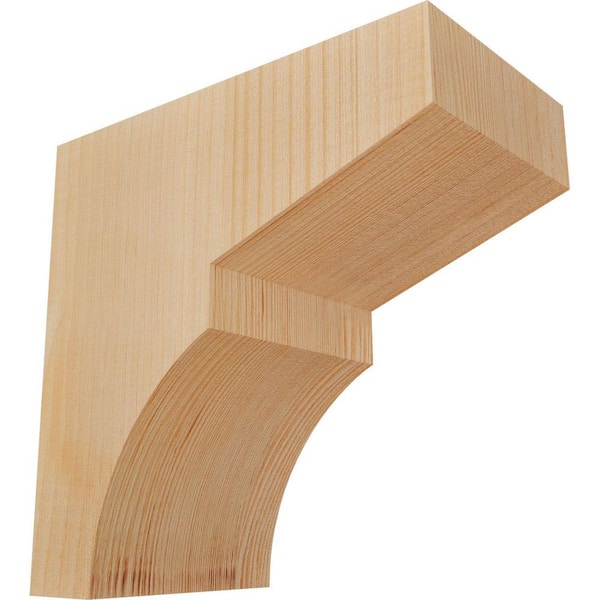 Ekena Millwork 5-1/2 in. x 10 in. x 10 in. Douglas Fir Monterey Smooth Corbel