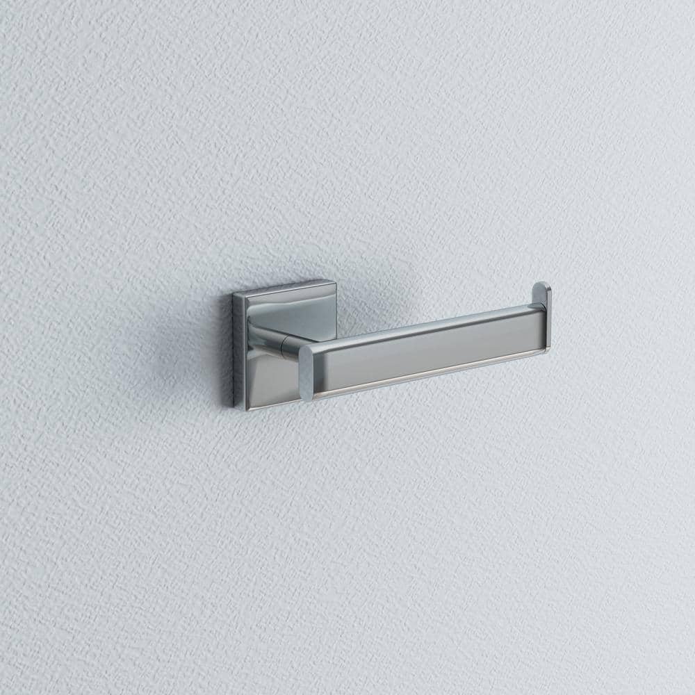 Chrome Metal Wall Mounted Single Post Toilet Paper Holder