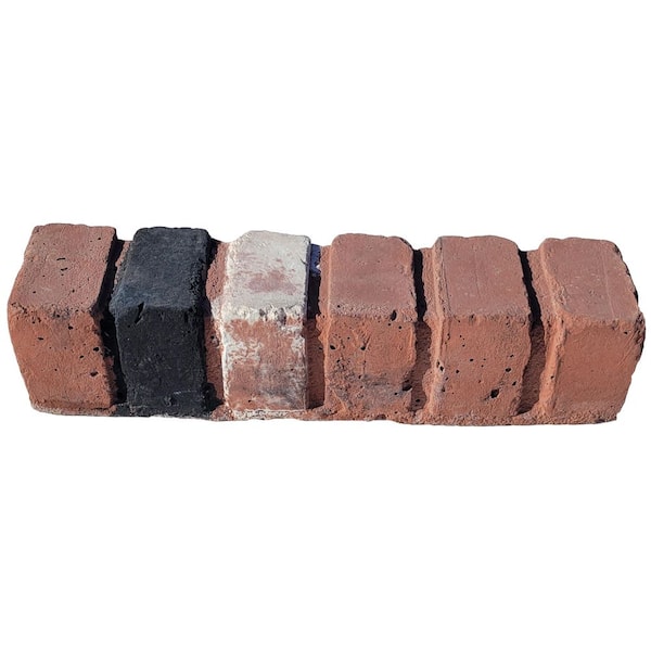 Classic Stone 17 in. x 4 in. x 4 in. Concrete Edging Brickface Red Edging Pack-(18-Piece)