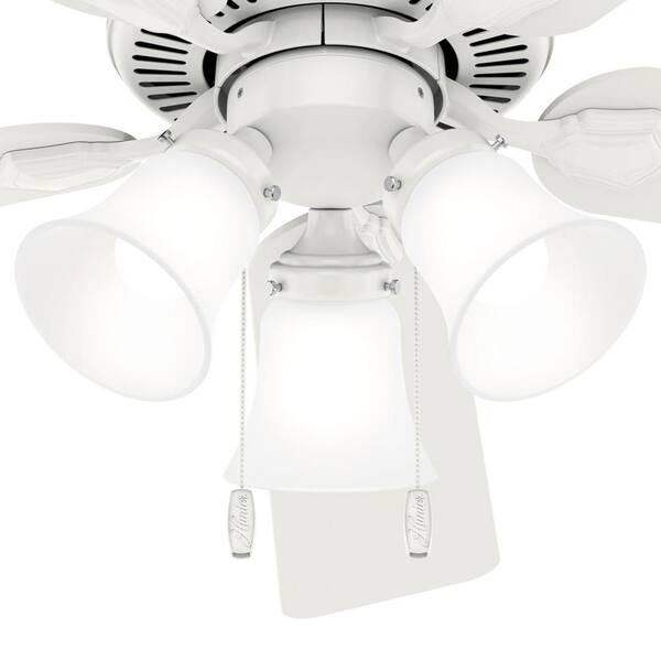 Bronze Hunter Fan Company Swanson 52 Inch Ceiling Fan w/ LED Light & Pull Chain 