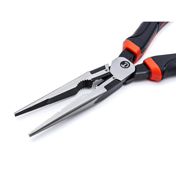 Crescent - 8 in. Z2 Dual Material High Leverage Long Nose Pliers