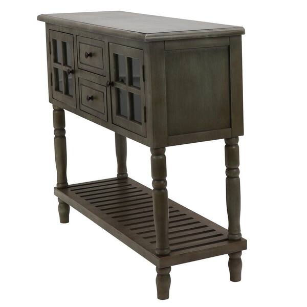 Decor Therapy Morgan 42 In Antique Olive Brown Standard Rectangle Wood Console Table With Drawers Fr8644 The Home Depot Decor Therapy Morgan 42 In Antique, Decor Therapy Console Table In Vintage Distressed Wood