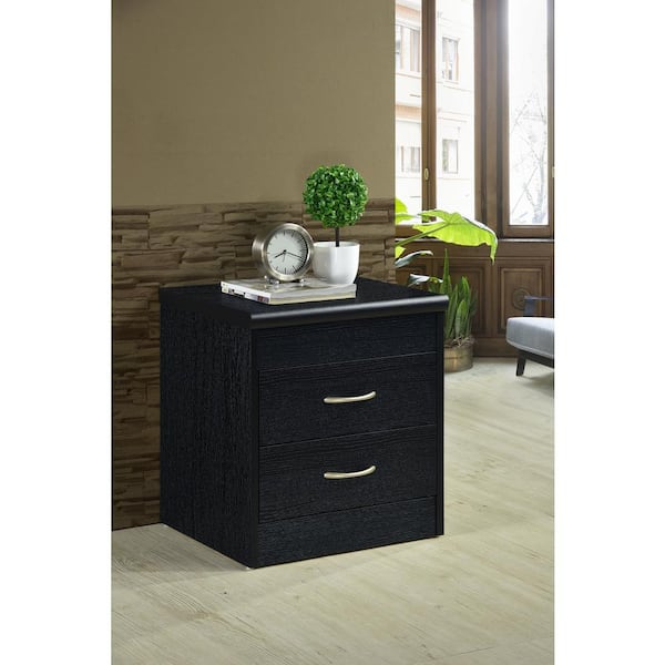 hodedah black nightstand