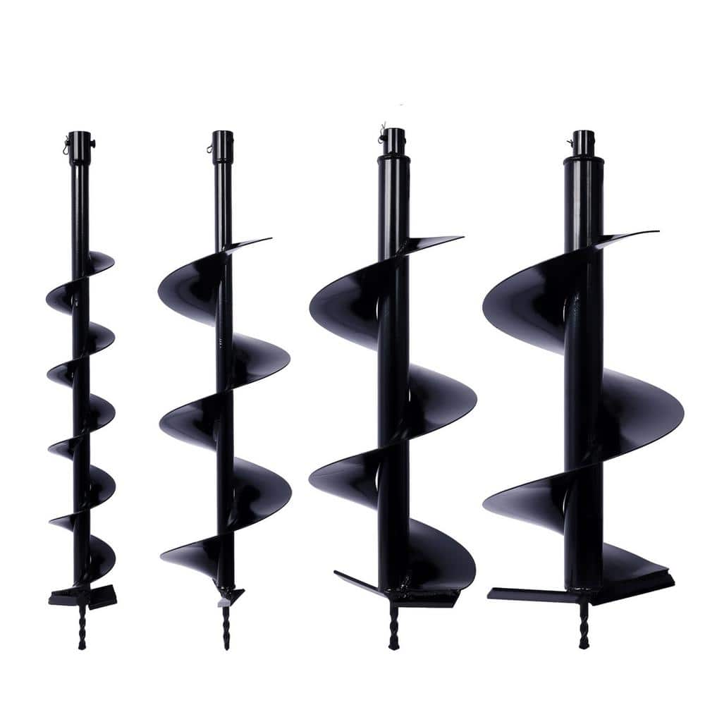 Cesicia Auger Drill Bits for Planting Set of 4Garden Auger Drill Bit