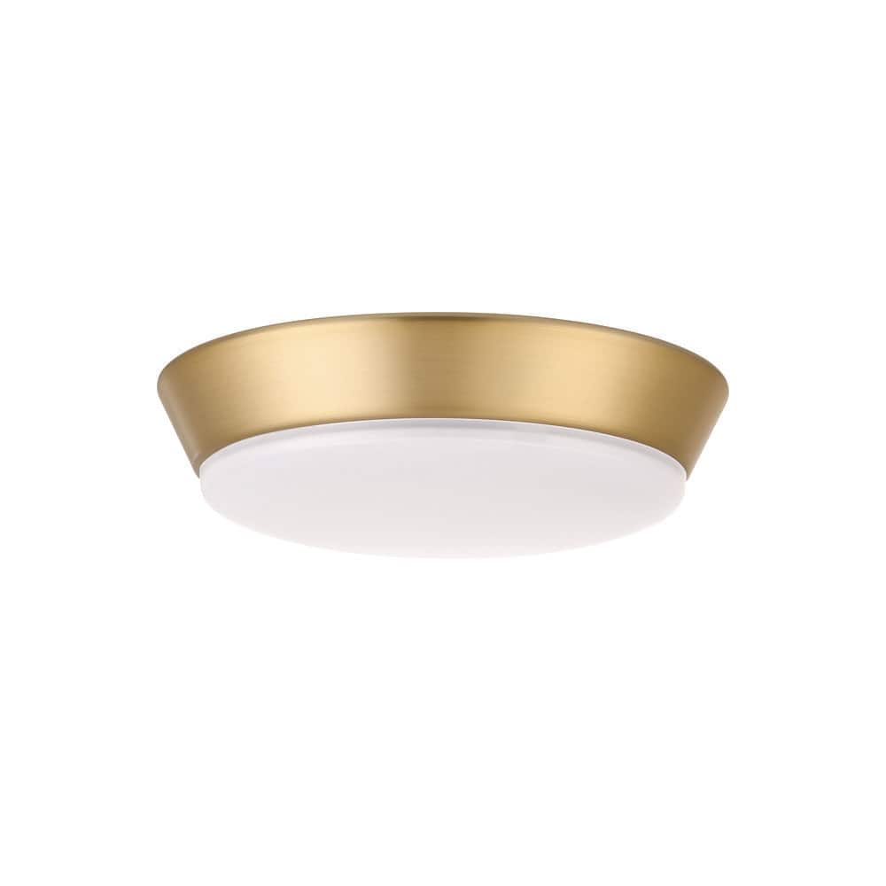 Venn 1-Light Satin Brass Finish 3000K Integrated LED Ceiling Fan Light Kit Designed Exclusively for the Venn 58 in. Fan price history on PriceWatchPro