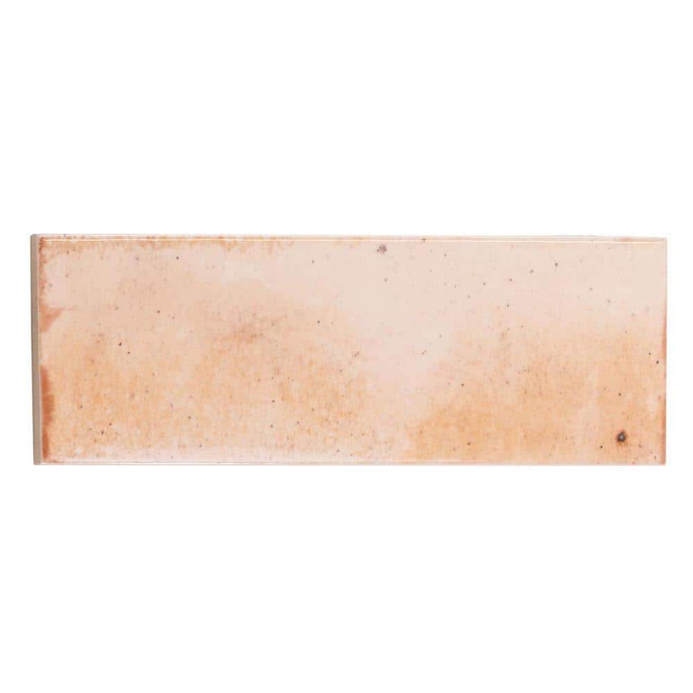 Antiek Pink 2.58 in. x 7.9 in. Glossy Ceramic Subway Wall and Floor Tile Sample (0.14 Sq. ft./case) (1-pack) price history on PriceWatchPro