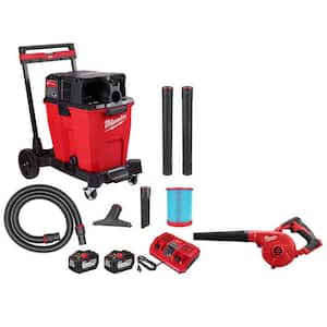 M18 FUEL 12 Gal. Cordless Dual-Battery Wet/Dry Shop Vac Kit with M18 Compact Blower