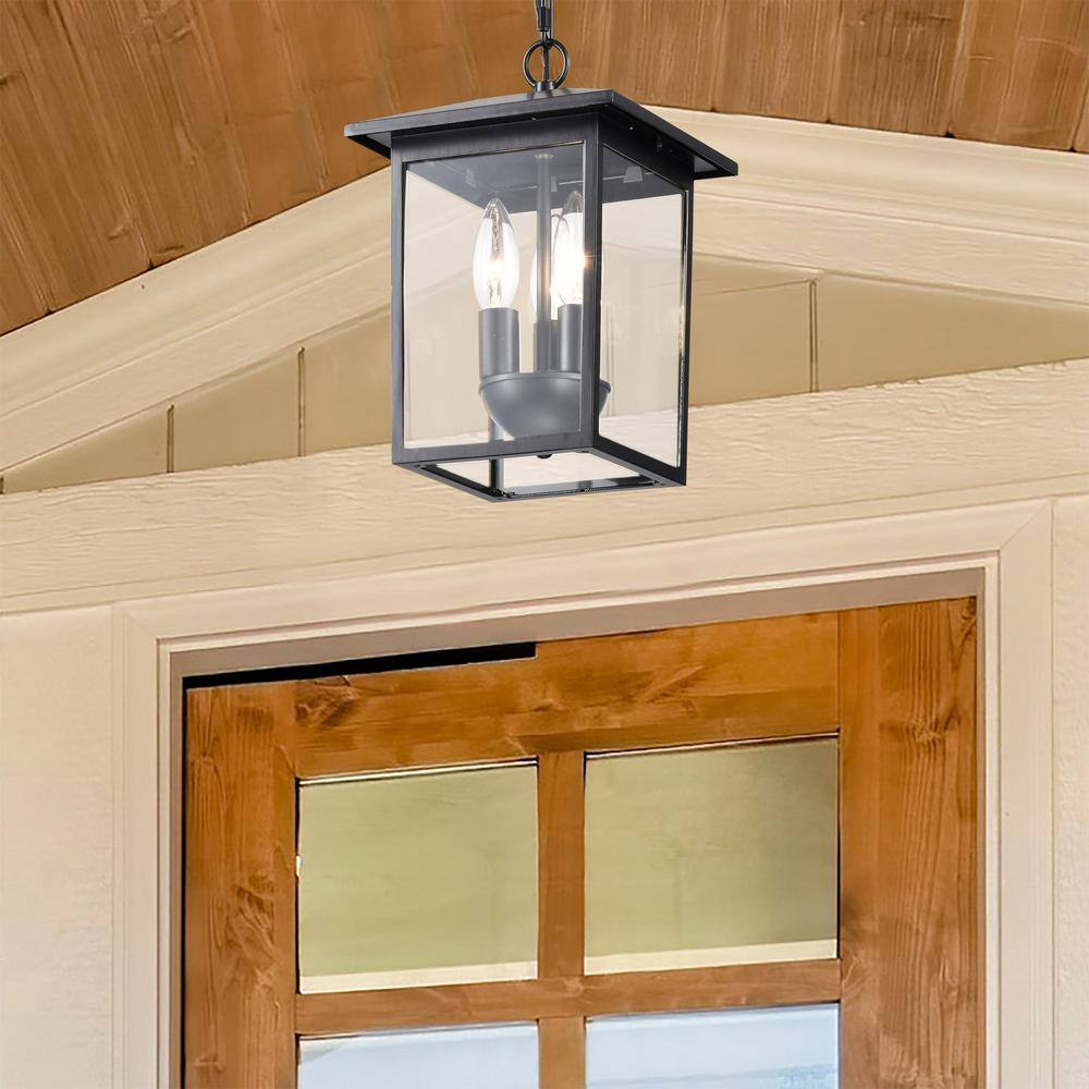 Matte Black Jamesport 7.5" Outdoor Incandescent Glass Light
