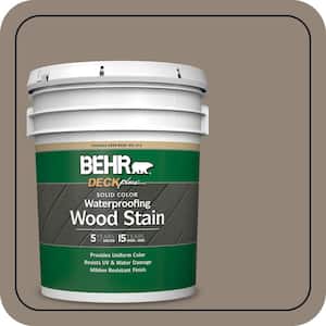 BEHR DECKplus 5 gal. #280F-4 Burnt Almond Solid Color
