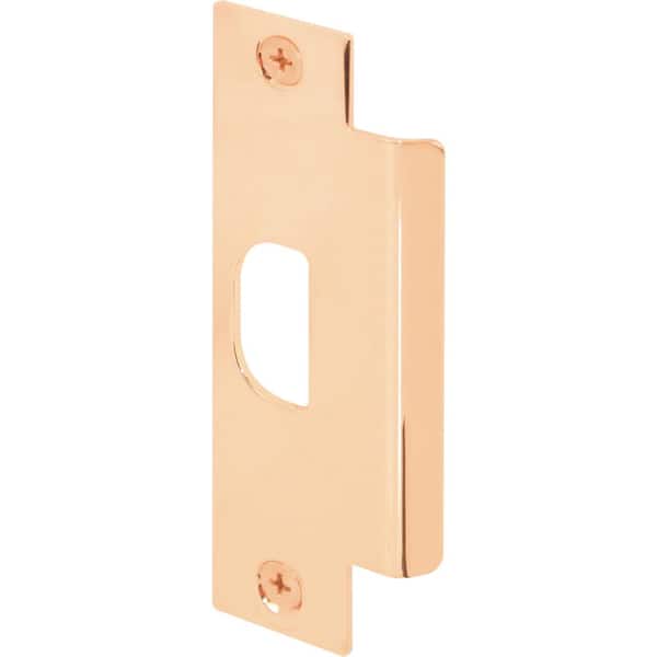 Prime-Line ASA Commercial Solid Polished Brass Strike Plate