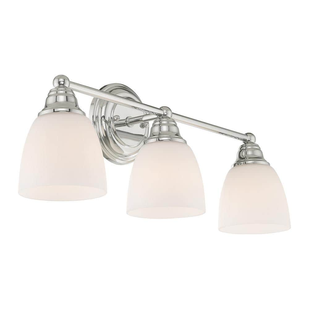 Beaumont 3 Light Polished Chrome Bath Vanity