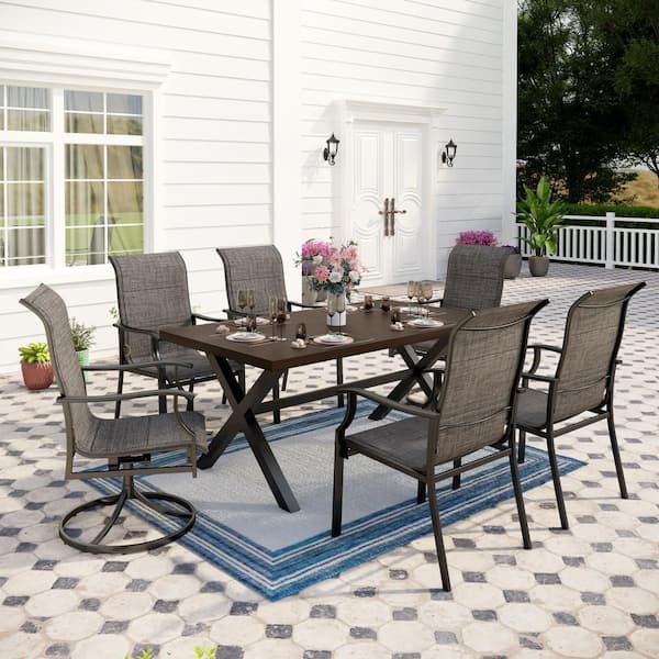 swivel rocker dining set