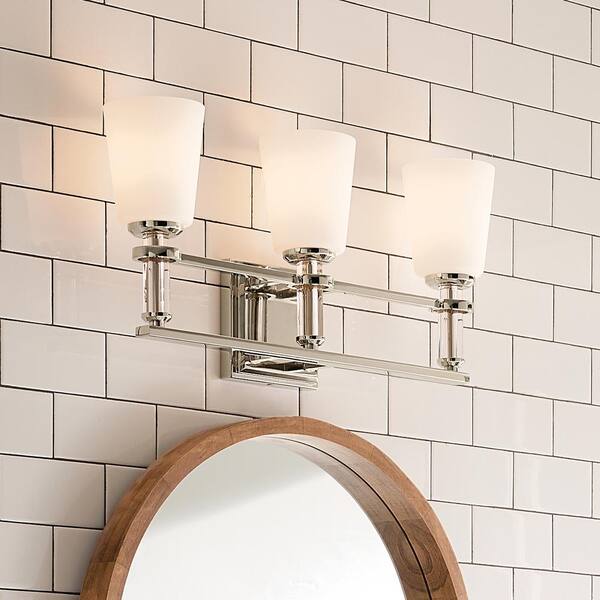 Kichler Rosalind 3-Light Polished Nickel Traditional Chandelier