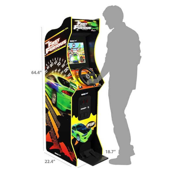 その他 ARCADE1UP ARCADE1UP The Fast and the Furious Deluxe Arcade Machine with
