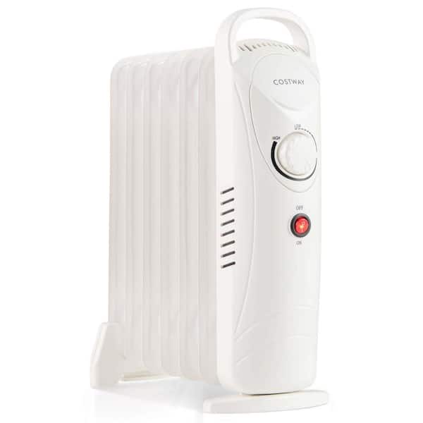 700-Watt Portable Oil-Filled Mechanical Radiant Electric Oil Heater with Adjustable Thermostat 120 sq. ft. Space Heater
