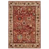 SAFAVIEH Kashan Red/Beige 9 ft. x 12 ft. Floral Border Area Rug KSN303L ...