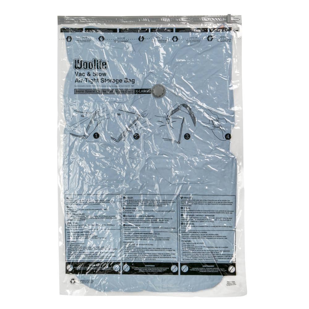 Woolite 3 Piece Clear Air-Tight Vacuum Storage Bags