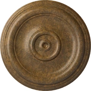 12 in. x 1 in. Traditional Urethane Ceiling Medallion (Fits Canopies upto 2-3/4 in.), Rubbed Bronze