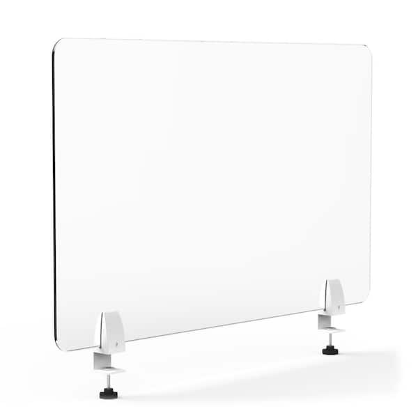27 in. x 24 in. U-Brands Clear Glass Dry Erase Protective Panel