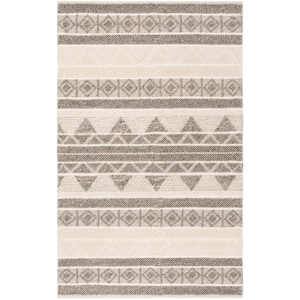 Natura Ivory/Gray 5 ft. x 8 ft. Abstract Area Rug