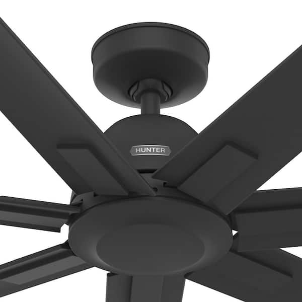 【juju and...】 Hunter Downtown 72 in. 6-Speed Ceiling Fan in Matte Black with