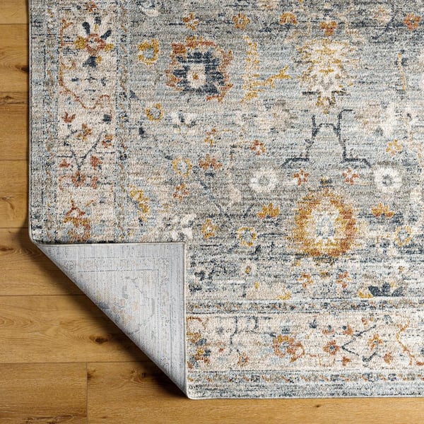 Beckham Medium Gray Medallion 8 ft. x 10 ft. Indoor Area Rug