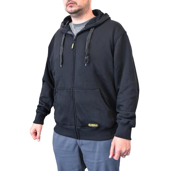 DEWALT Men's Large 20-Volt MAX XR Lithium-Ion Black Hoodie Kit with 2.0 Ah Battery and Charge
