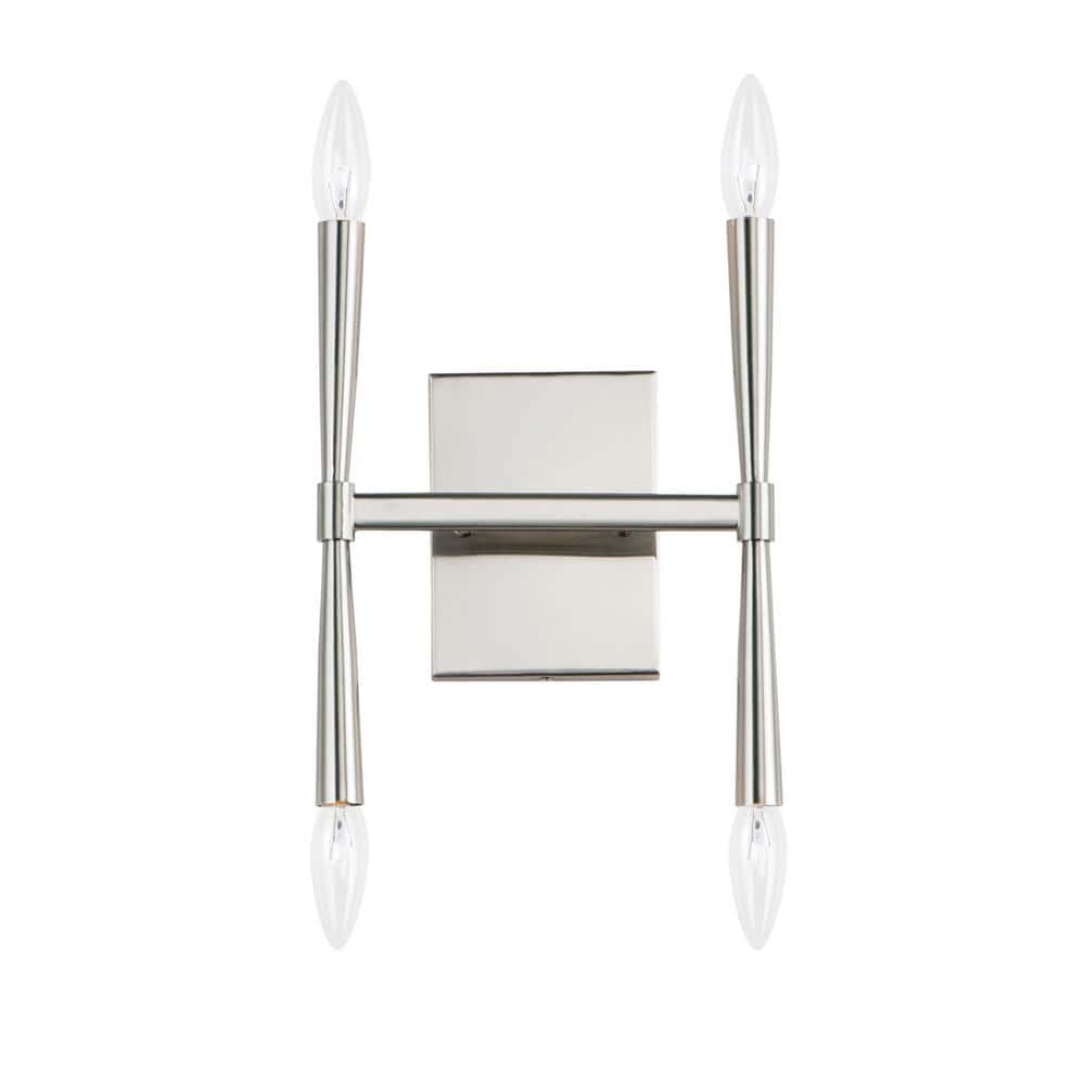 Rome 9.75 in. 4-Light Steel Wall Sconce price history on PriceWatchPro